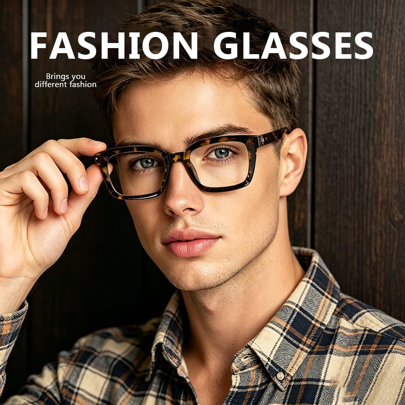 🔥 Hot Seller — ✨👓 Tortoiseshell-Pattern Reading Glasses (Buy One, Get One Free) — Blue-Light Blocking, Large Square-Frame Reading Glasses