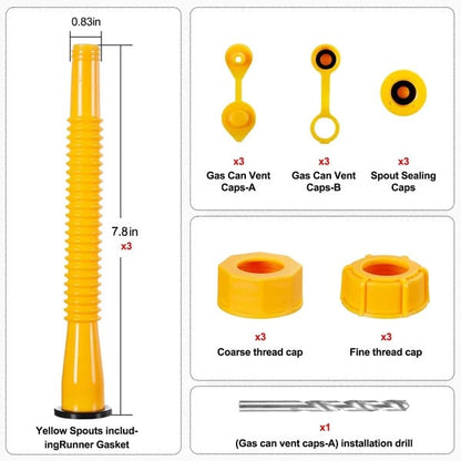 🔥Monthly sales of 200,000+ upgraded replacement gasoline cans with flexible nozzles