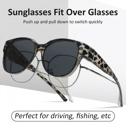 😎 Fitover Polarized Sunglasses for Myopia | UV400 & Anti-Blue Light | Ultra-Light Cat-Eye