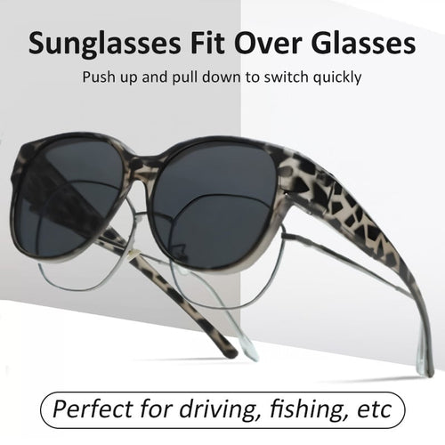 😎 Fitover Polarized Sunglasses for Myopia | UV400 & Anti-Blue Light | Ultra-Light Cat-Eye