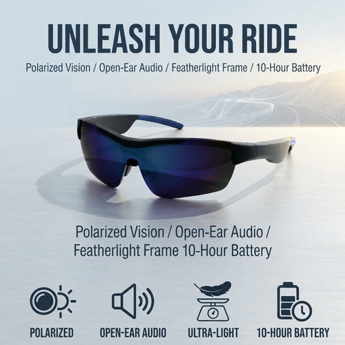 🎁Hot Sale 50% OFF⏳AI Translation Bluetooth Cycling Glasses