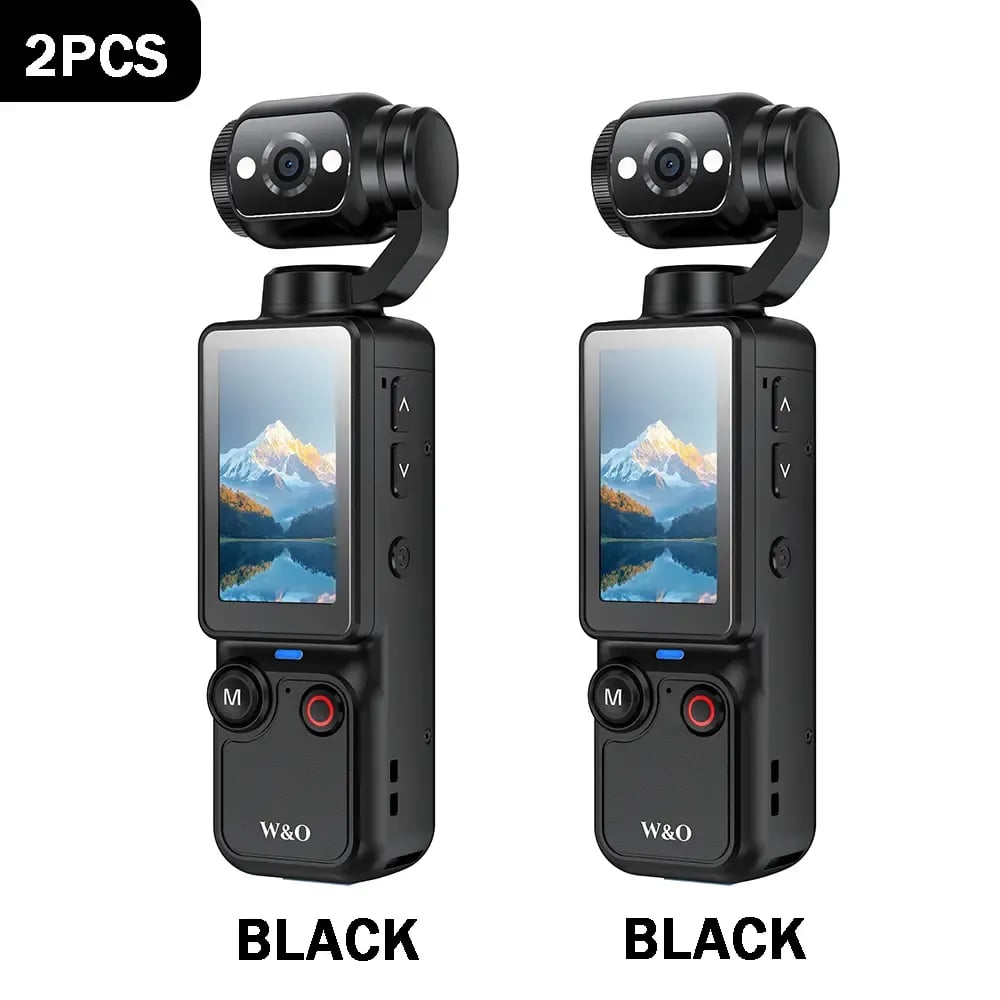 🎥 Upgraded Vlog Camera – 180° Rotating Lens, Full-Body Video Recorder