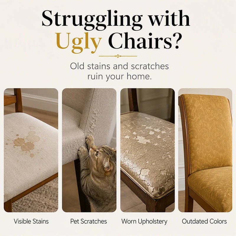 📢📢 Buy 3, get 3 free!! ⏰ Washable, stretchy chair cover – Snug-fitting, durable, and easy to clean ✨