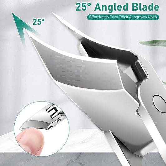 🔥Anti‑Splash Nail Clipper 4‑Pcs Gift Set｜No More Messy Nail Trimmings