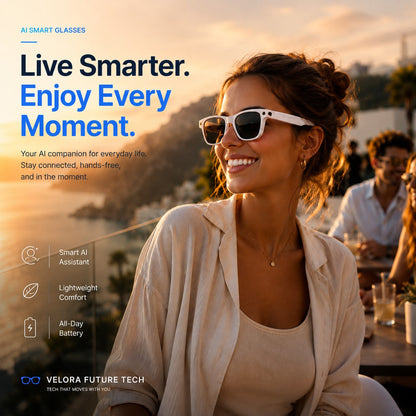 👓 50% off AI Smart Glasses | 4K POV Camera 🎥 | Live Multi-Language Translation 🌐 | AR Real-Time Navigation 🧭 Hands-Free Wearable Smart Glasses
