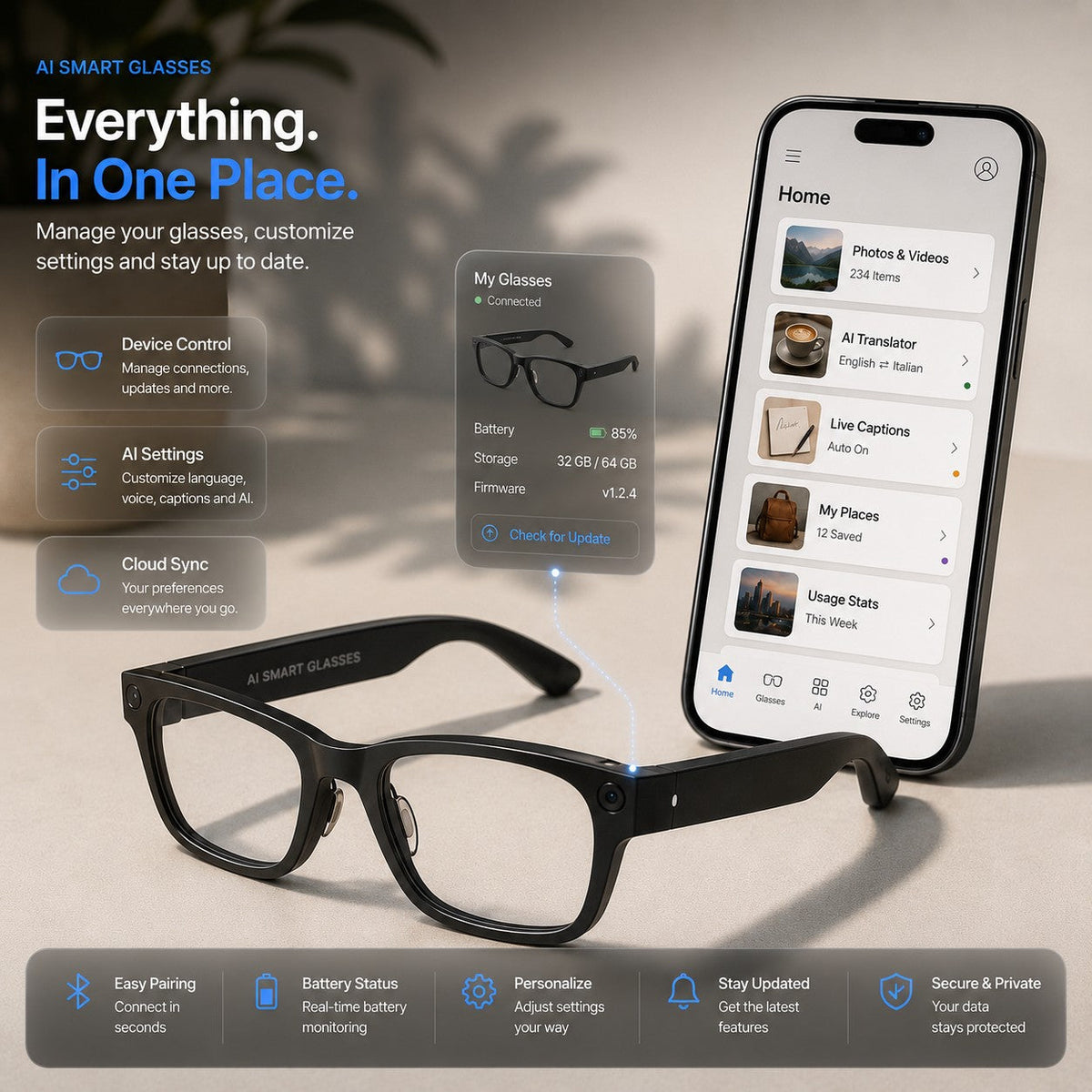 👓 50% off AI Smart Glasses | 4K POV Camera 🎥 | Live Multi-Language Translation 🌐 | AR Real-Time Navigation 🧭 Hands-Free Wearable Smart Glasses