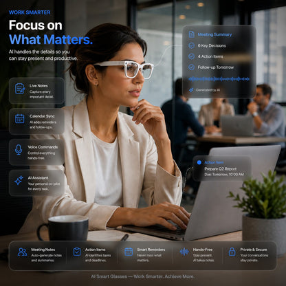 👓 50% off AI Smart Glasses | 4K POV Camera 🎥 | Live Multi-Language Translation 🌐 | AR Real-Time Navigation 🧭 Hands-Free Wearable Smart Glasses