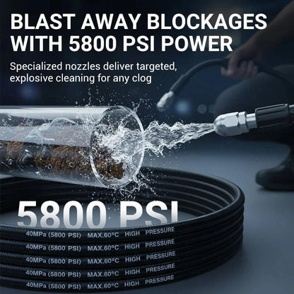 💧Limited-time 50% off-High-pressure pipe cleaner🚿🔧