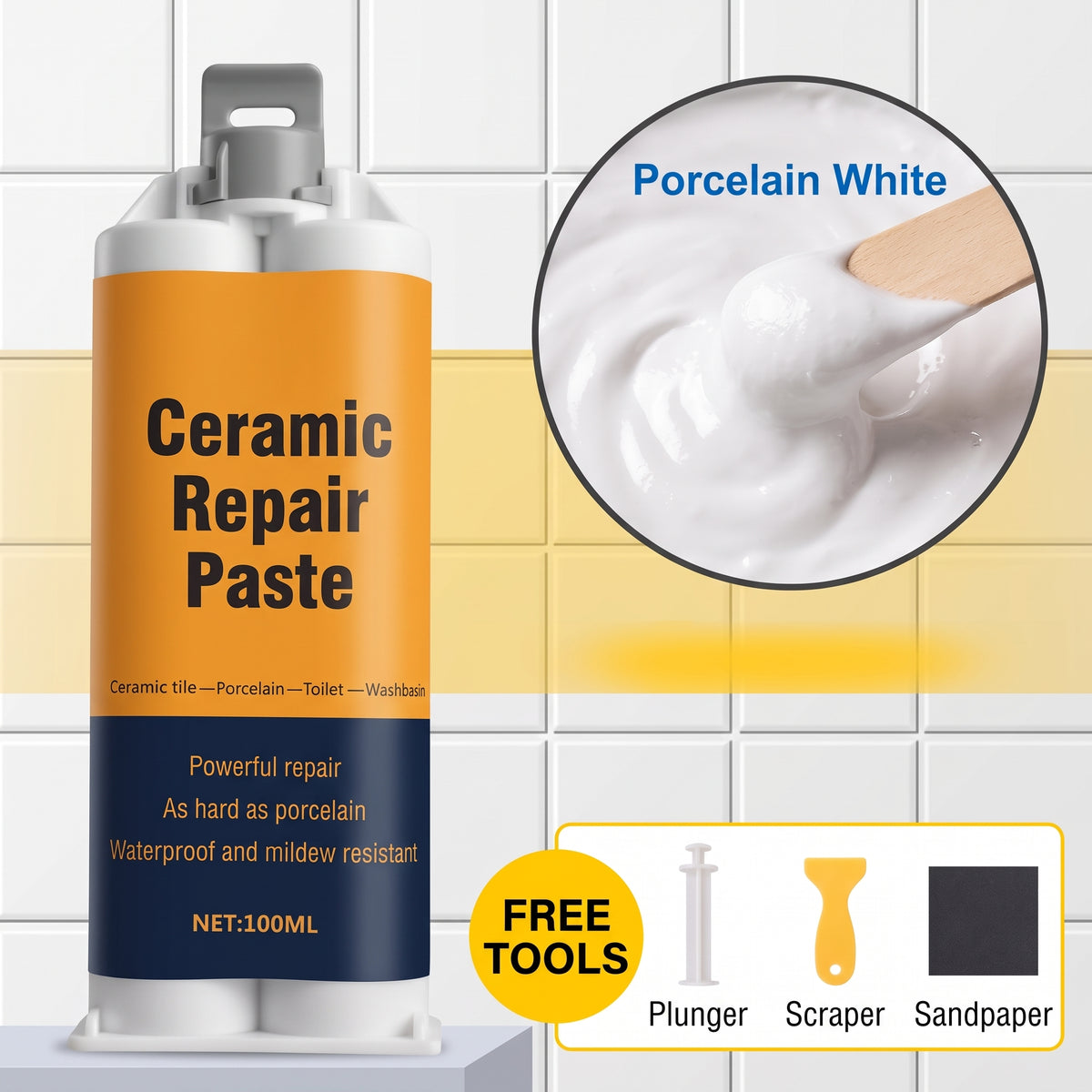 💕Buy 1 Get 1 Free🏠🛠Twin-Tube Ceramic Tile Repair Paste