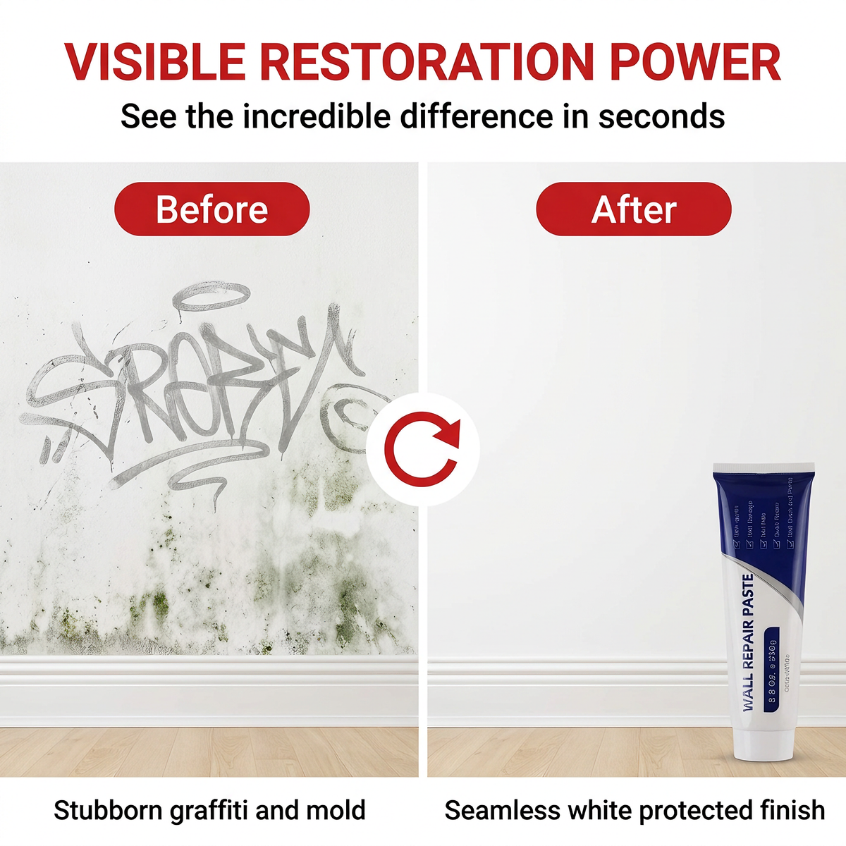 💕Buy 1 Get 1 Free🧱Waterproof Wall Repair Paste With Scraper & Sandpaper