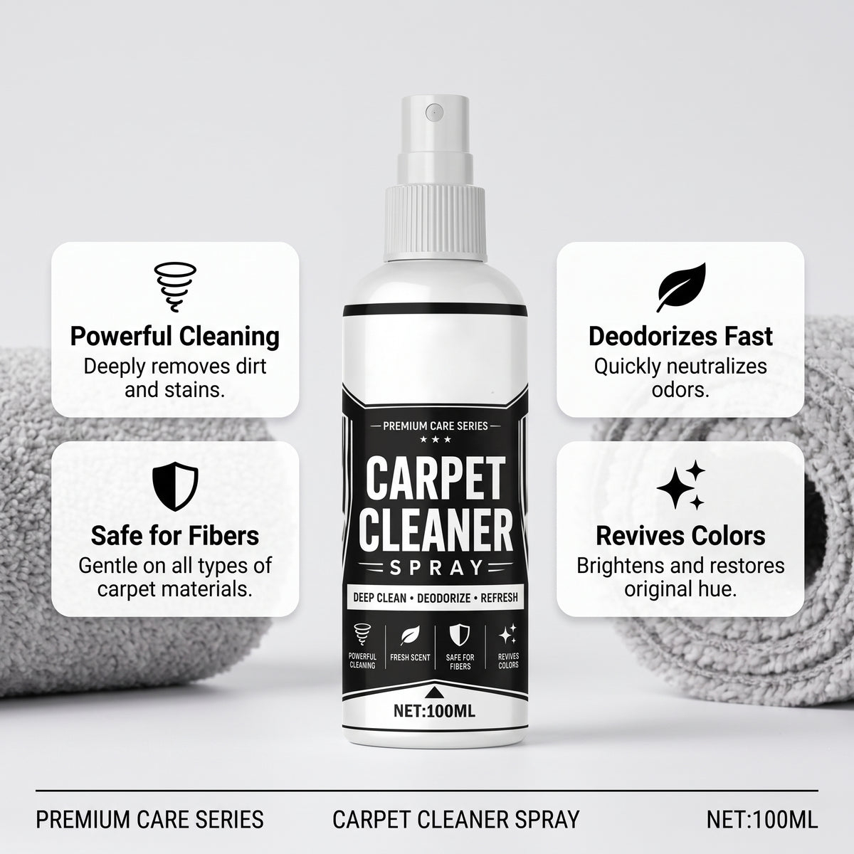 Buy 1 Get 1 Free✨Deep Cleaning Carpet Cleaner Spray (With Sponge）