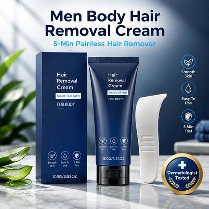 💥Buy 1 Get 1 Free ✅2026 New Body Hair Removal Cream 100g (Special Spatula Included)