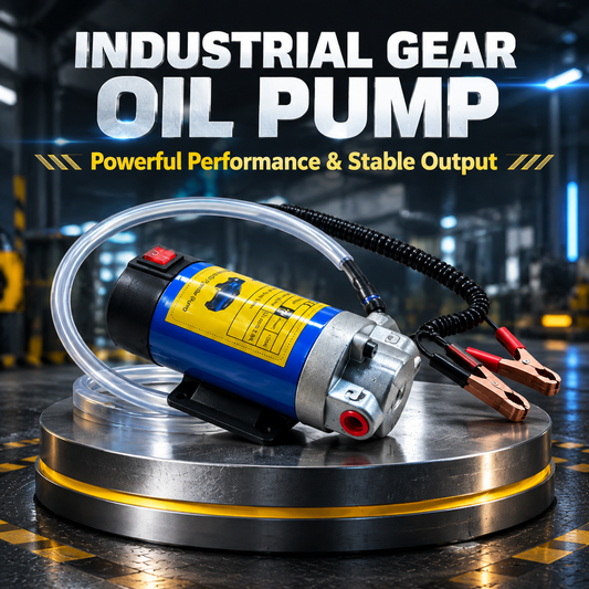 ⚡12V 100W Self-Priming Electric Oil Pump｜30 Min Continuous Work, Efficient Fluid Transfer Tool for Engine Oil, Gear & Transmission Fluid Removal, Car Oil Change Upgrade Tool