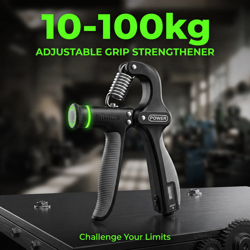 🔥Limited-time 50% off adjustable resistance counting grip strengthener power trainer