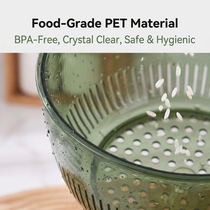 🍚 LIMITED-TIME 50% OFF! ✨Multipurpose Rice Washing Bowl Strainer with Handle
