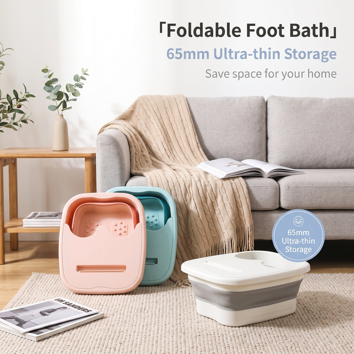 🔥Limited-time 50% off foldable foot bath massager
