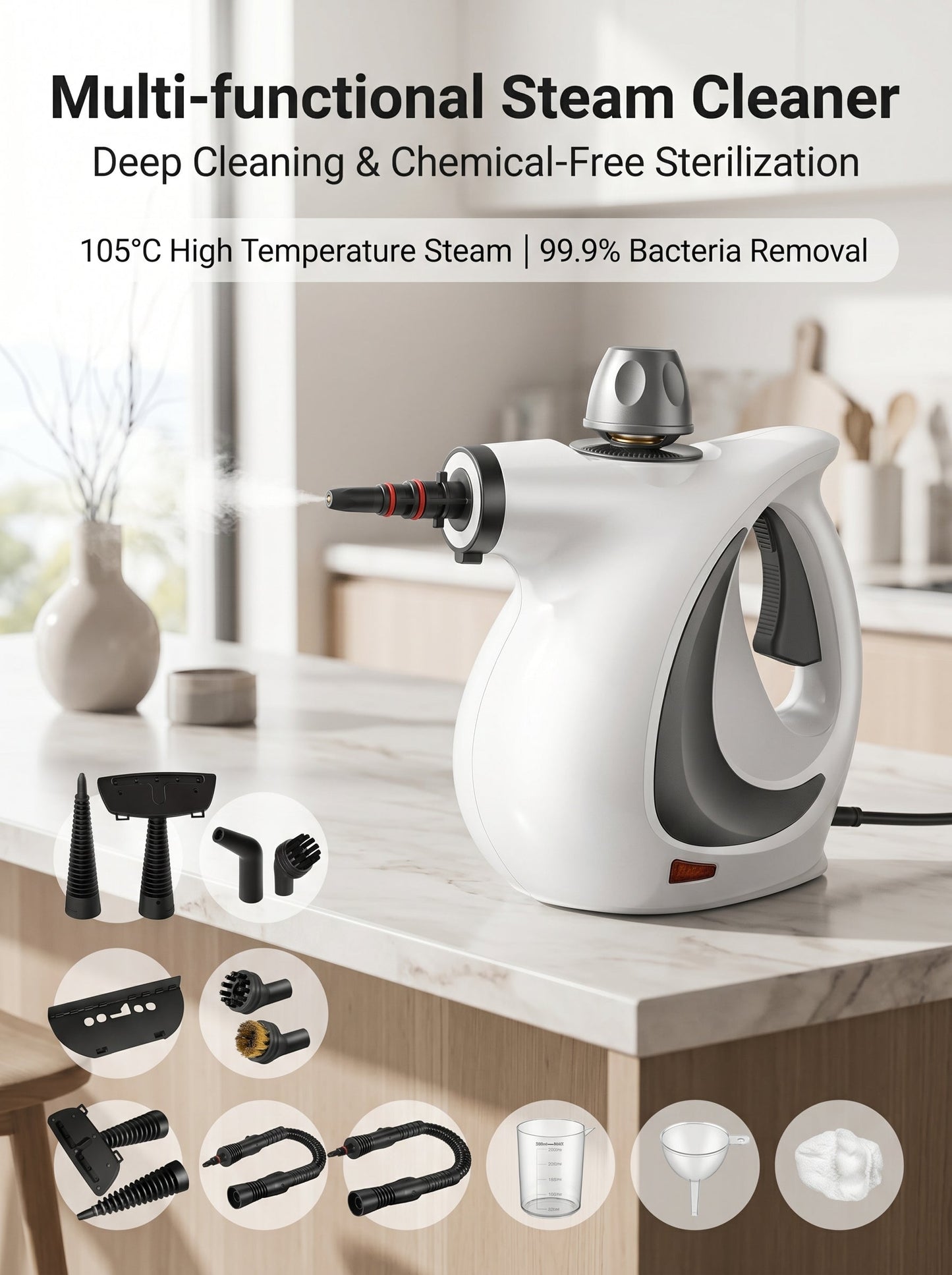 ✨Get estra 50% Off✨Handheld Steam Cleaner for Home Car And Office Powerful