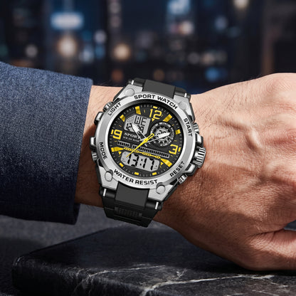 Men's Waterproof Sports Watch with Luminous Display