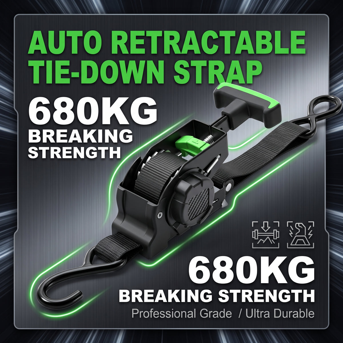 🎁Free shipping, 50% off💥Heavy-duty telescopic ratchet straps