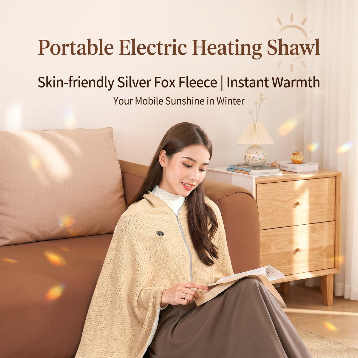 🔥 Free Shipping,Last Day 52% Off!🔥Portable USB Electric Heated Blanket Perfect for Outdoors or the Office. Use as a Single-Person Throw, Wrap, or Lap Blanket.