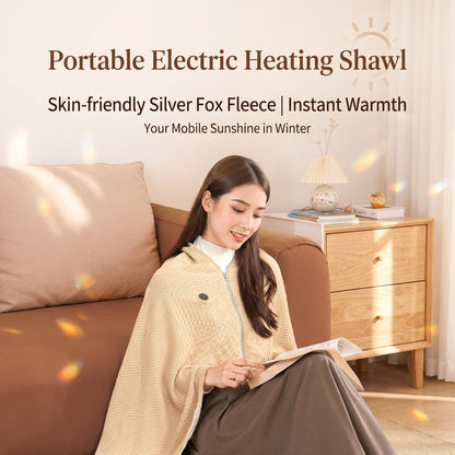 🔥 Free Shipping,Last Day 52% Off!🔥Portable USB Electric Heated Blanket Perfect for Outdoors or the Office. Use as a Single-Person Throw, Wrap, or Lap Blanket.