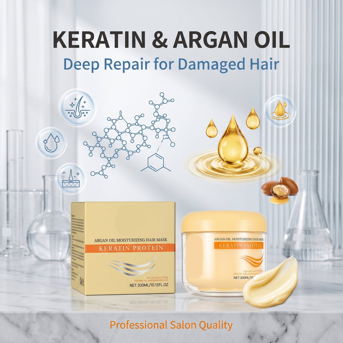📢Last day！50% off Nourishing & Smoothing Hair Mask repairs dry, frizzy hair for a silky-smooth finish