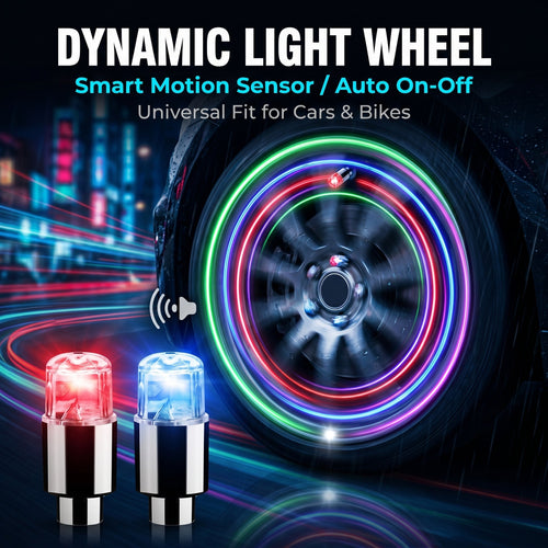 🔥 Clearance Sale – Waterproof LED Tire Valve Cap Lights