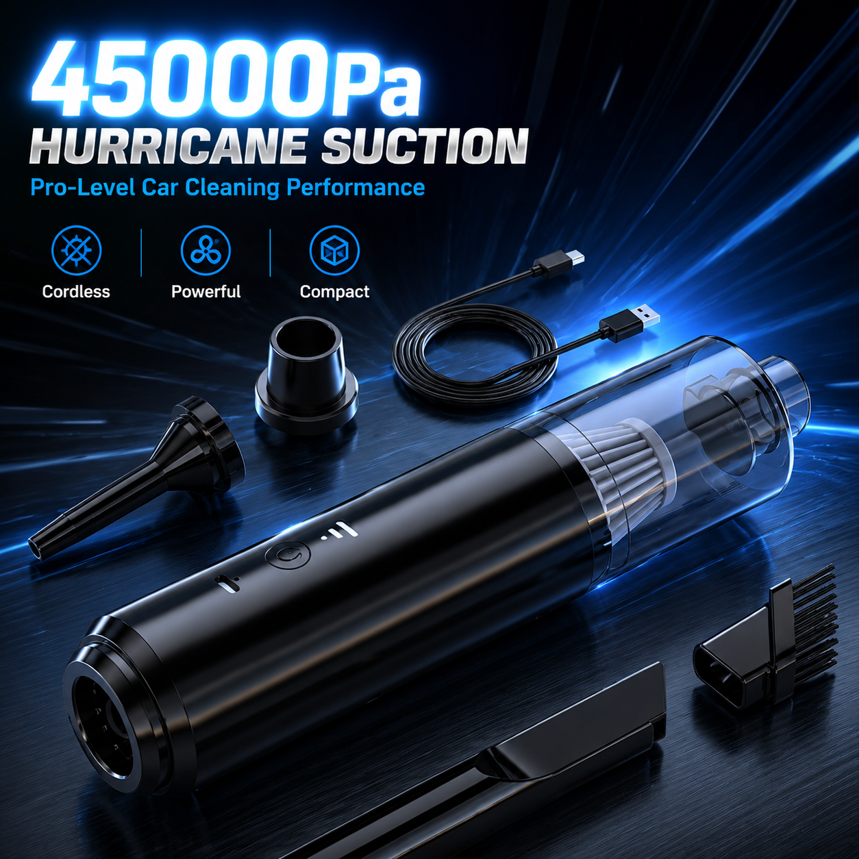 Mini car vacuum cleaner