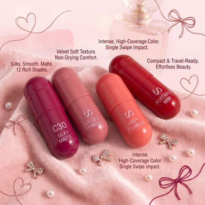 🔥Limited-time 50% off🔥12-color mini capsule lipstick set, create a variety of makeup looks