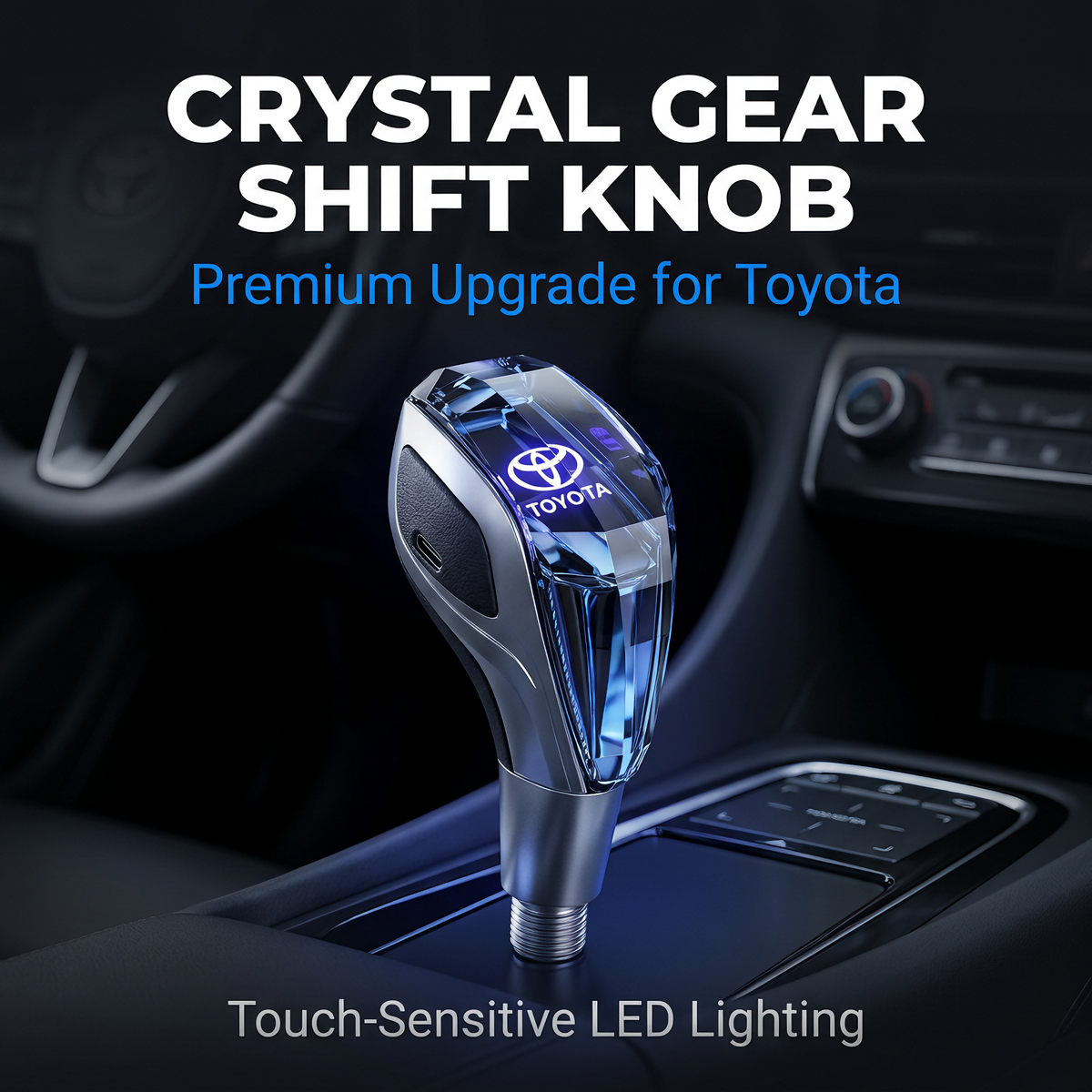 🔥 Last Day 50% Off Universal LED Crystal Automatic Gear Shift Knob