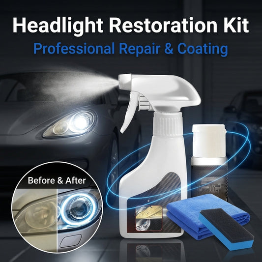 🔥50% OFF✨Car Headlight Restoration Kit – Polish Foggy & Oxidized Headlights In Minutes