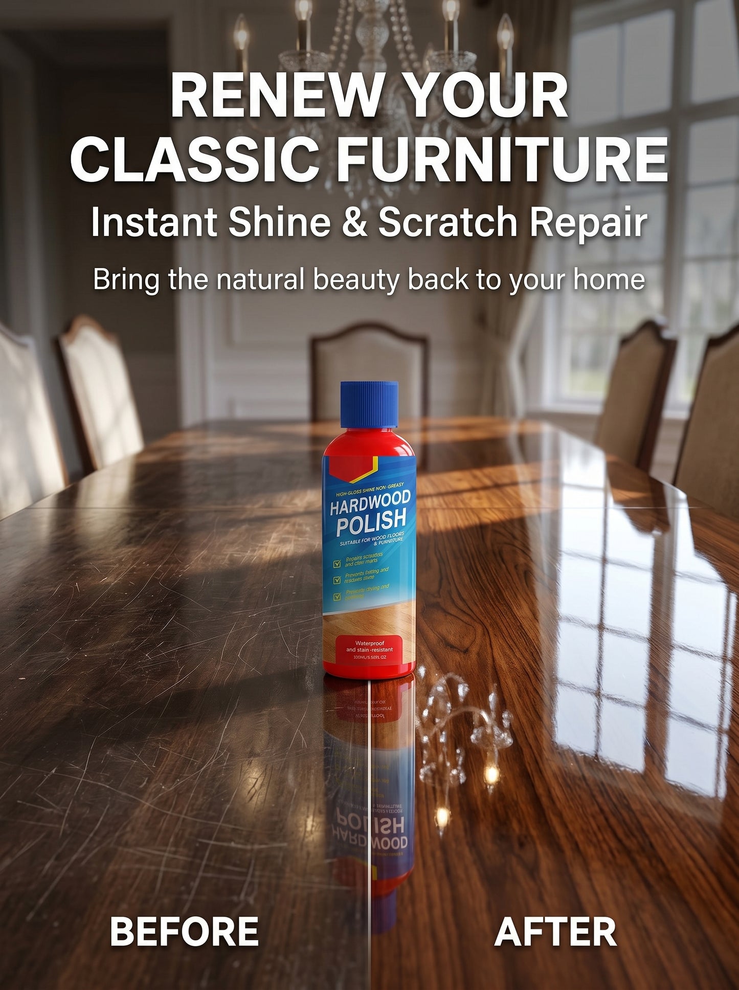 Limited-Time Offer | Wood Floor Doctor – Wood Floor Care Solution: Repairs, adds shine, and extends the lifespan of your wood floors.