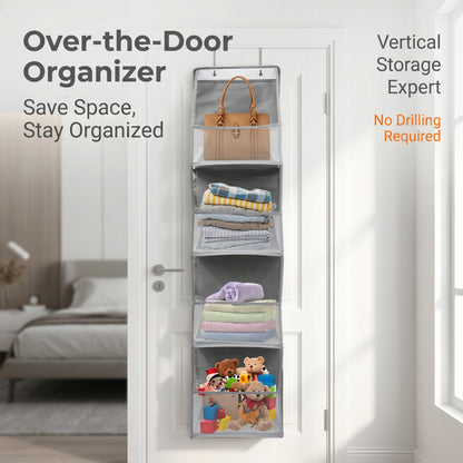 A revolutionary space-saving product: the behind-the-door storage rack
