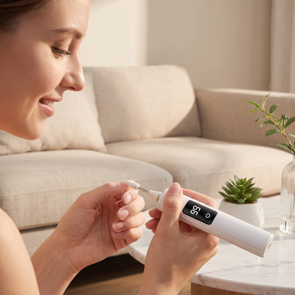 🔥Monthly sales of 100,000+, limited-time 50% off offer✨Super long battery life, low noise professional electric nail polisher, nail file, cuticle remover, and buffing machine.
