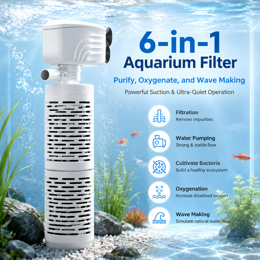 🔥 Clearance Sale – 6-in-1 Multifunctional Aquarium Filter