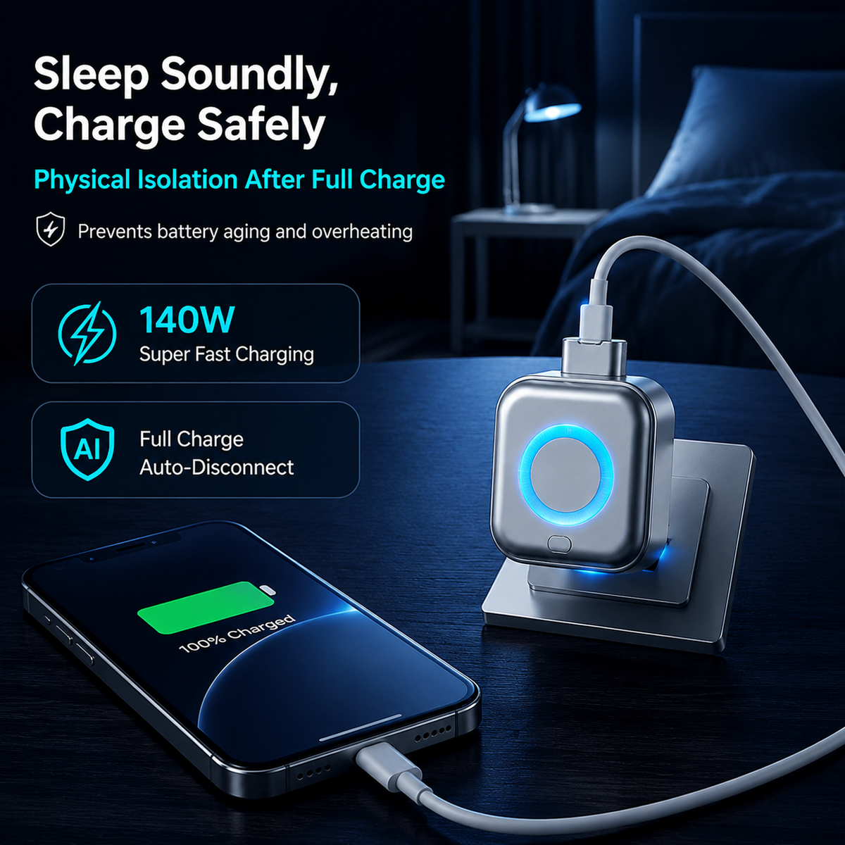 🔥Buy one get one free⚡ Smart automatic power-off charger