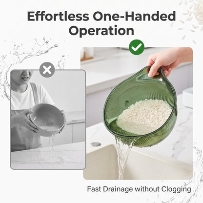 🍚 LIMITED-TIME 50% OFF! ✨Multipurpose Rice Washing Bowl Strainer with Handle
