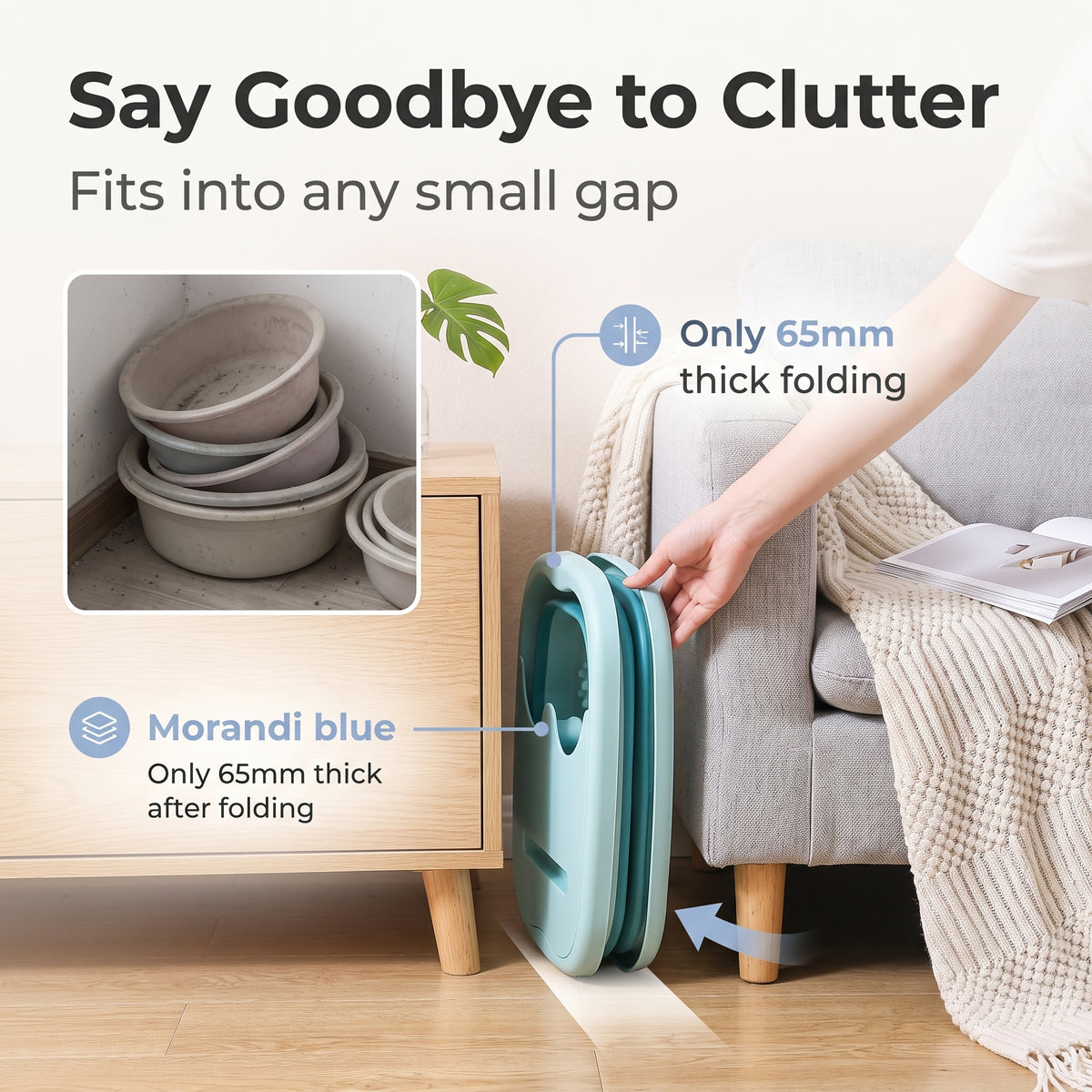 🔥Limited-time 50% off foldable foot bath massager