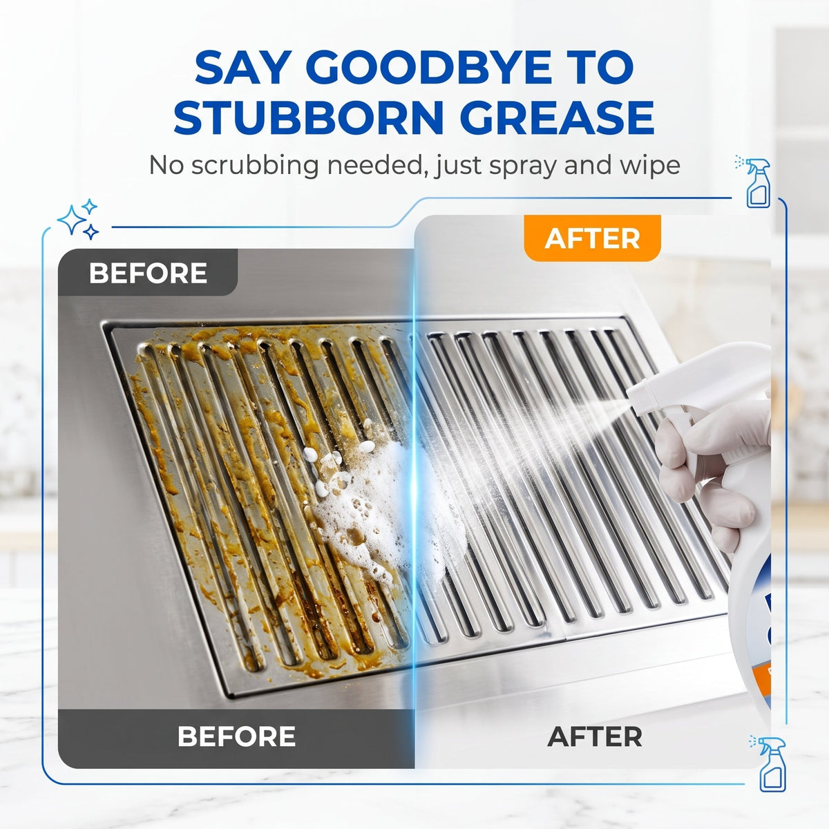 🔥Buy 1 Get 1 Free🔥Gentle Formula Kitchen Grease Cleaner Spray