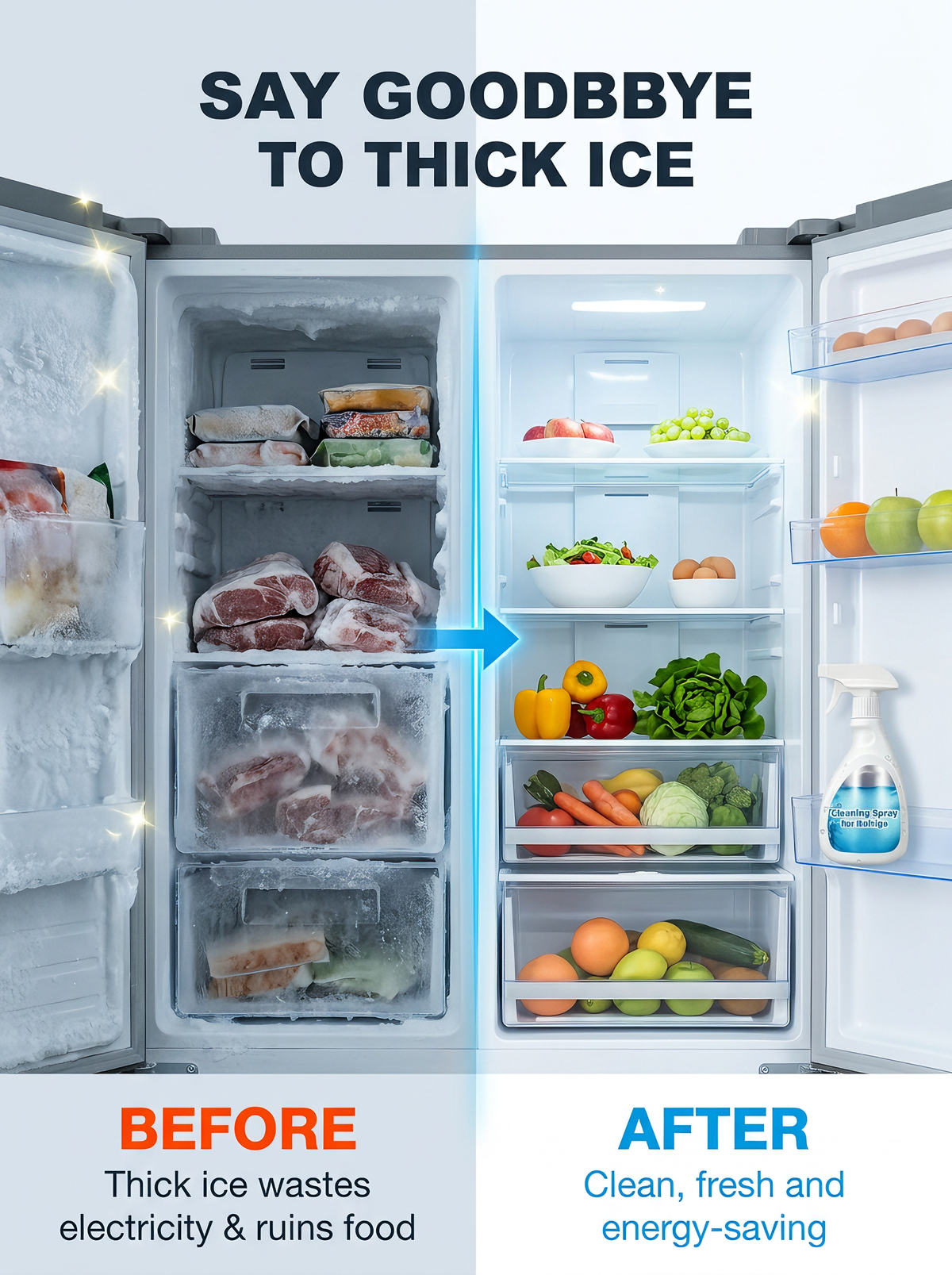 🎄Christmas Sale - Large Size Refrigerator De-Icer