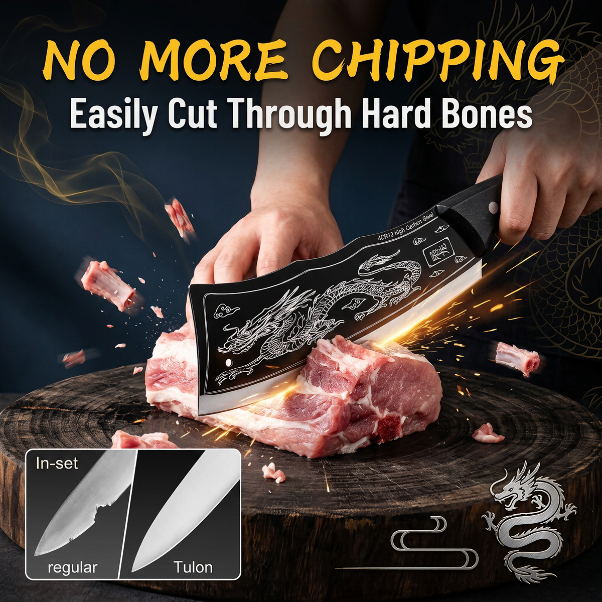 Dragon Knife For Meat & Vegetable Cutting (CK3)