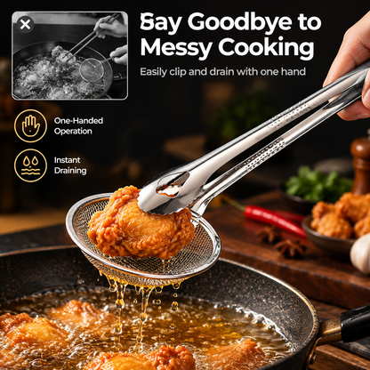💥Last 200 pieces, 50% off✅ Michelin chef recommended multi-functional stainless steel oil filter clip