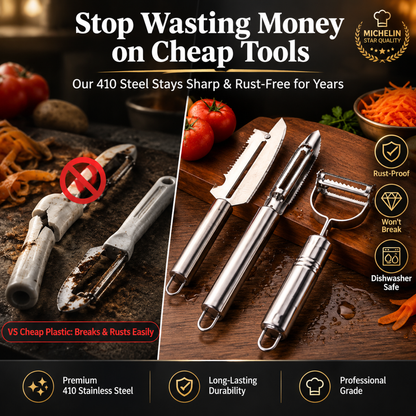 💥50% OFF 🔪Medical-grade stainless steel slicer set (3 pieces)