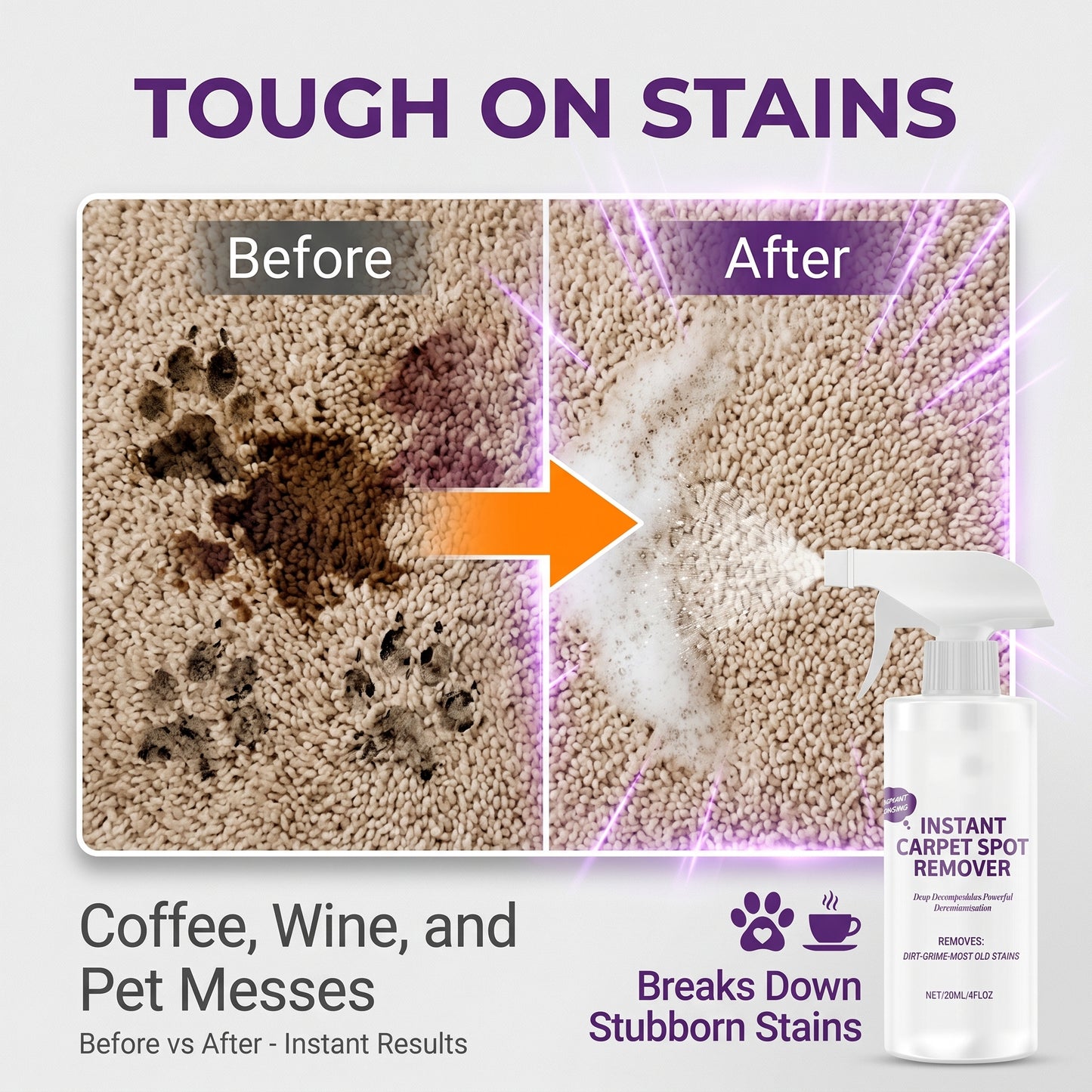 🥳Over 50,000 units sold in 2026!🥳 Powerful carpet stain remover—makes your carpets look brand new. 🏡💚