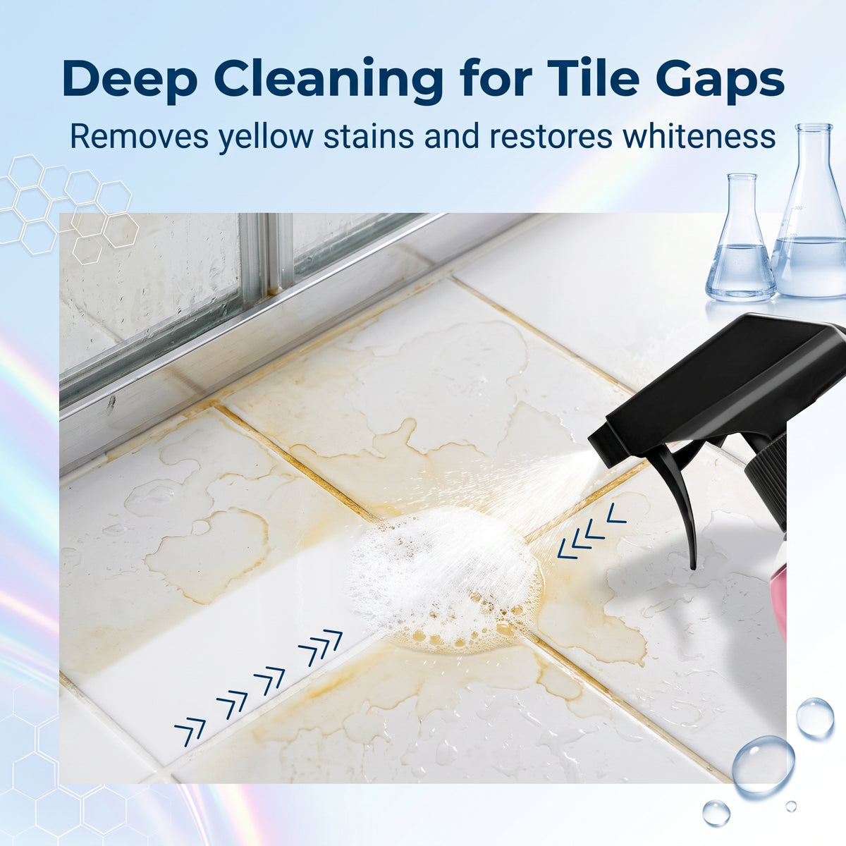 💗LAST DAY SALE 50% OFF💕Multi-Surface Bathroom Cleaner for Mold & Limescale🛁