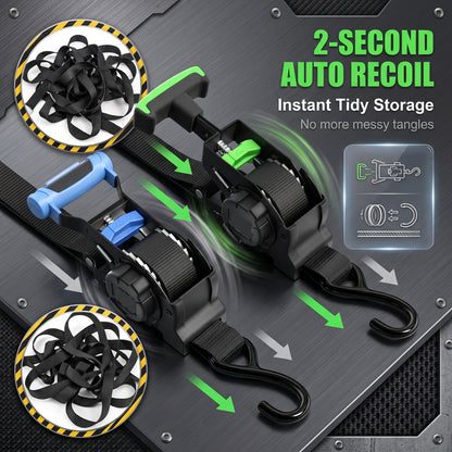 🎁Free shipping, 50% off💥Heavy-duty telescopic ratchet straps