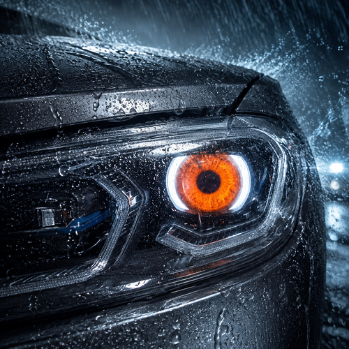 🔥Dynamic Devil Eye LED Projector Headlights