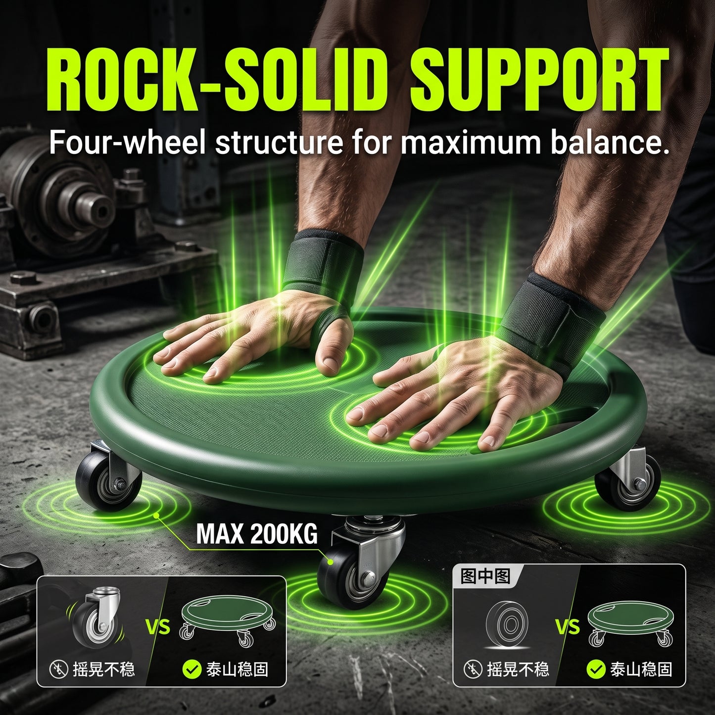🎉 2026 Sale — Over 44,100 Sold!💪 Abdominal Roller Wheel Disc with Knee Mat – Fitness‑focused 🛠️