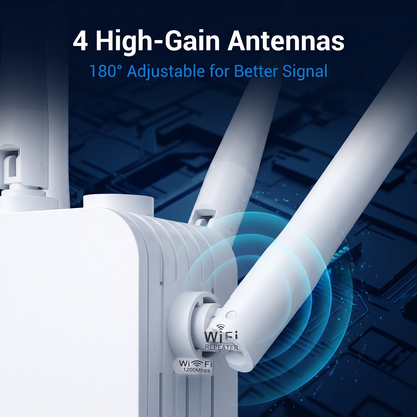 🔥2026 hot sale 🎁1200Mbps Dual Band (5GHz/2.4GHz) WiFi Extender Covers 10,000 sq. ft & 50 Devices