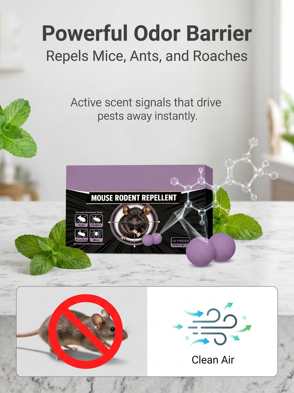 💥2026 HOT SALE💥12 Pack Rodent & Insect Repellent Tablets for Tackle Boxes, Boats, Garages & Camping Gear